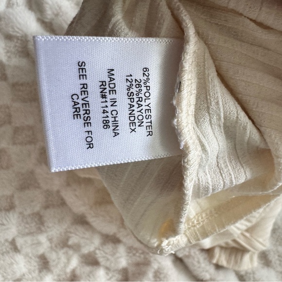 JUICY COUTURE white body suit longsleeve ribbed - Picture 5 of 5